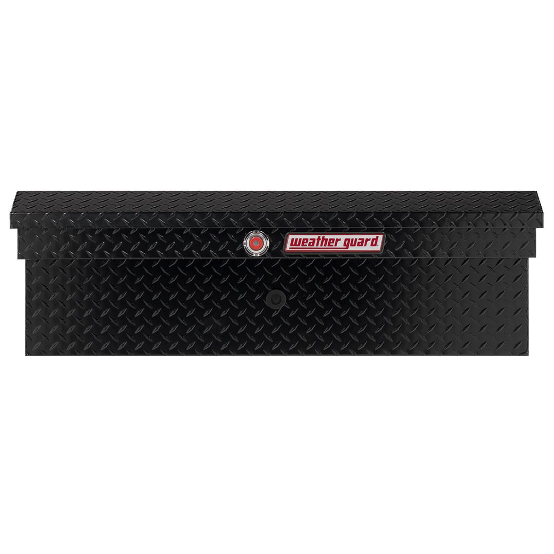 Weather Guard Side Mount Tool Box Low Profile Gloss Black Aluminum 41X17X13 (180-5-03)