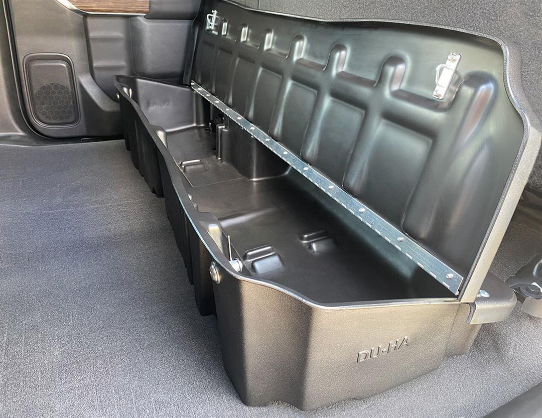 DU-HA Lockbox - Underseat Storage 2019-2023 Chevrolet Silverado GMC Sierra Light Duty Crew Cab & 2020-2023 Silverado/Sierra Heavy Duty Crew Cab (10410)