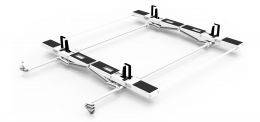 Holman Drop Down HD Aluminum Ladder Rack Kit Double Ford Transit High Roof (4THADD)