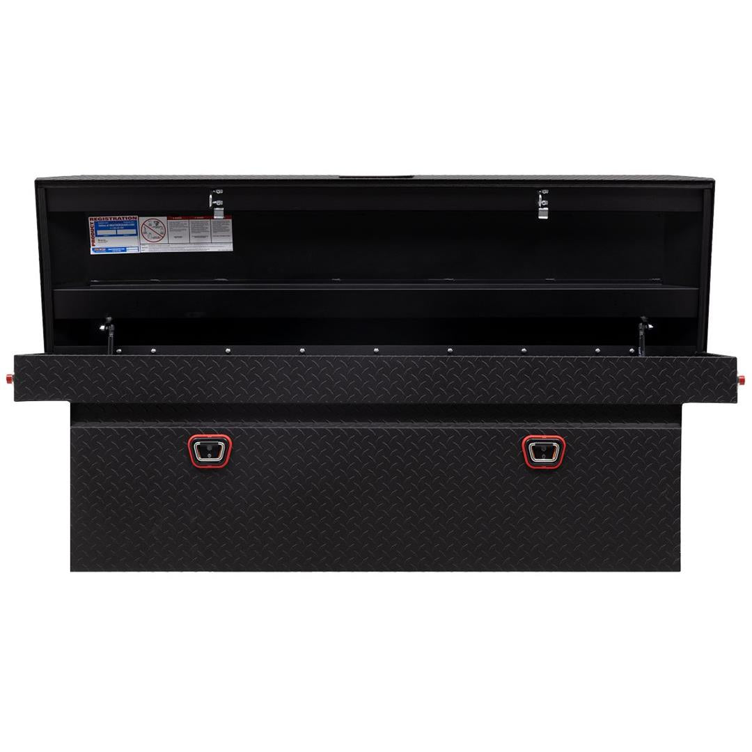 Weather Guard Crossover Tool Box Textured Matte Black Aluminum Full Size Deep Model (123-52-03)