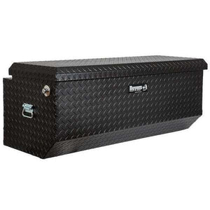 Buyers Products Textured Matte Black Diamond Tread Aluminum All-Purpose Chest with Angled Base (1722010)