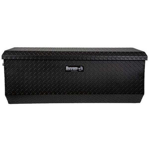 Buyers Products Textured Matte Black Diamond Tread Aluminum All-Purpose Chest with Angled Base (1722010)