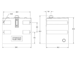 Buyers Products 25 Gallon Side-Mount Polymer Reservoir (SMR25P)