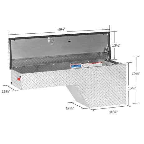 Weather Guard Wheel Well Box Driver Side Bright Aluminum (172-0-01)